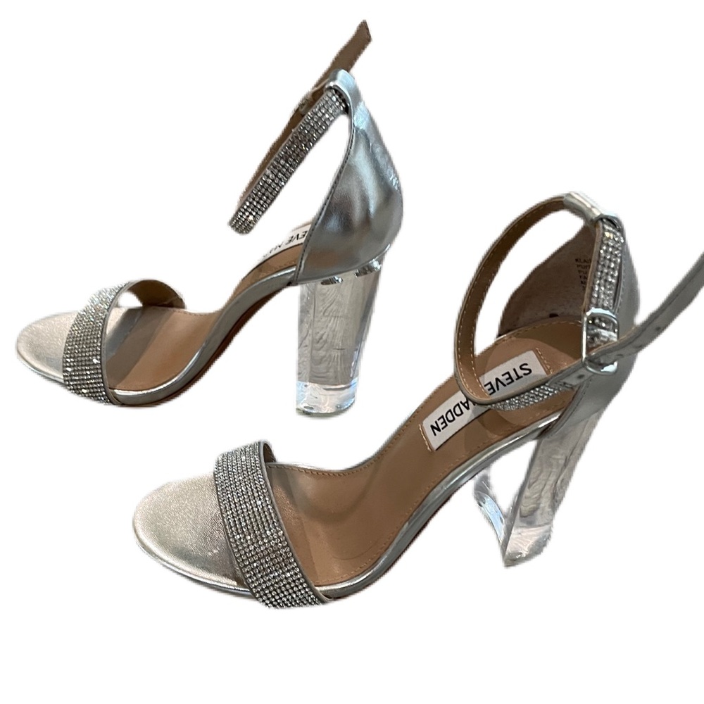 Steve Madden crystal sandals size 6
